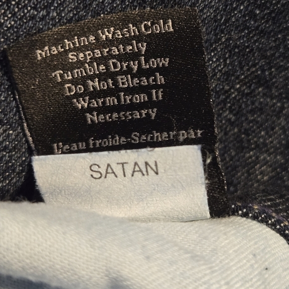 James Cured By Seun Dry Aged Denim Womens Low Rise Dark Wash Flare Jeans Size 25 - Picture 9 of 9